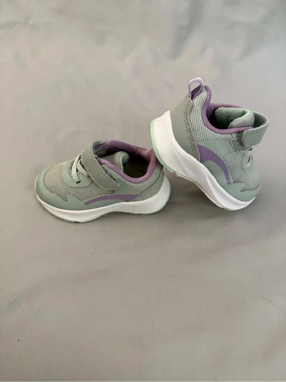 2 Pair Toddler Sneakers-Nike and Athletic Works - Velcro Strap size 4